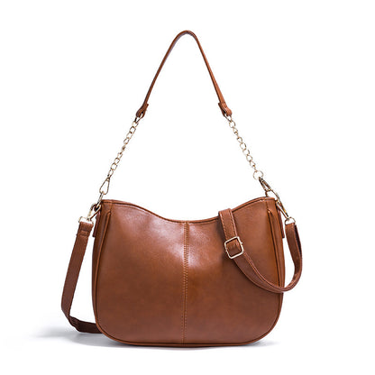 Sac porté épaule en cuir femme, Nathalia – Élégance minimaliste