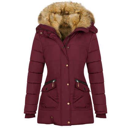 Manteau hiver femme, Nordika - Long et chaud à capuche - Imperméable