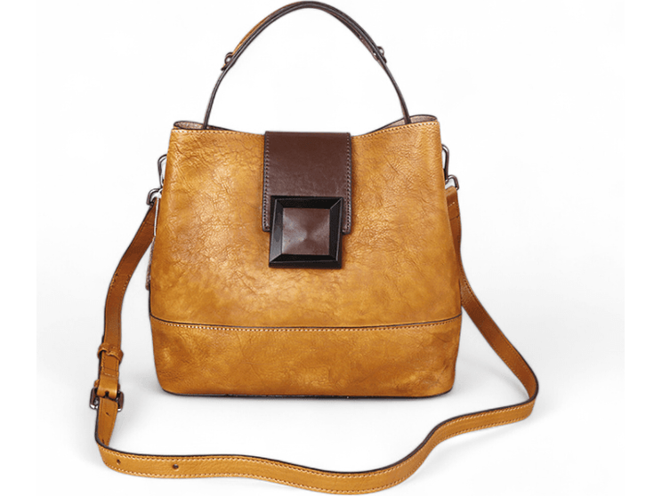 Sac porté épaule cuir femme, Olivia- Style rétro – Élégance intemporelle