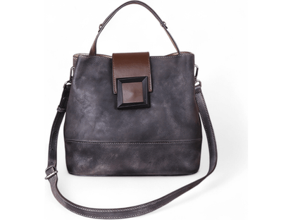 Sac porté épaule cuir femme, Olivia- Style rétro – Élégance intemporelle