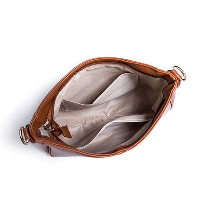 Sac porté épaule en cuir femme, Nathalia – Élégance minimaliste